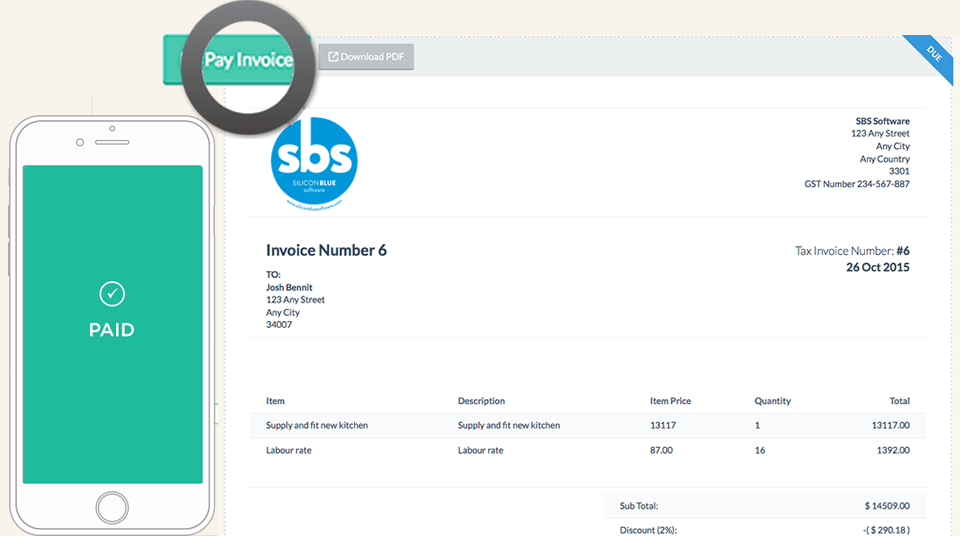 Invoice365 dashboard